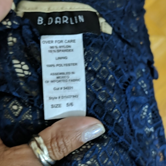 Juniors Dress- Navy Blue - Picture 4 of 4